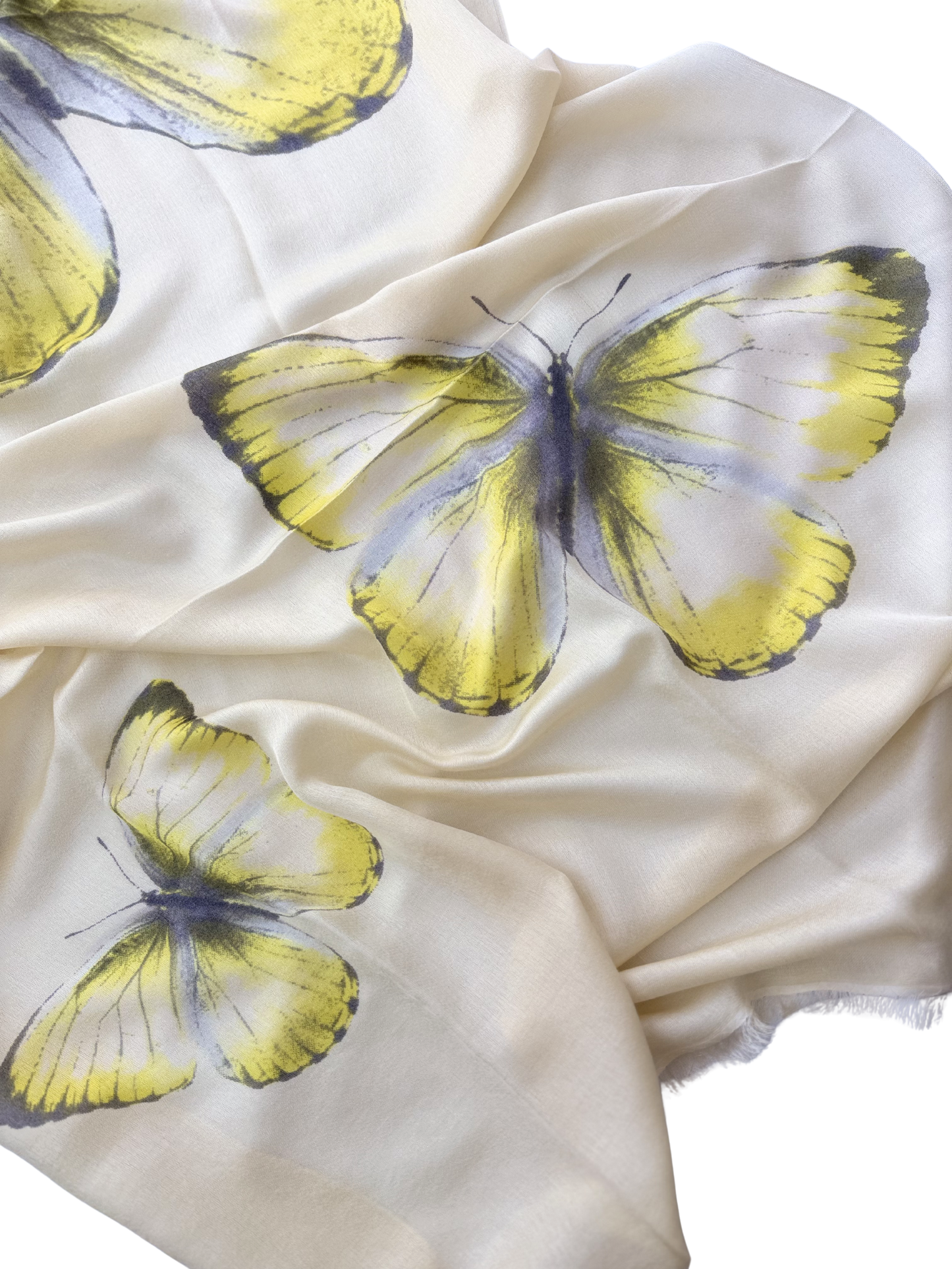 Waterpashmina Scarf Butterfly Yellow