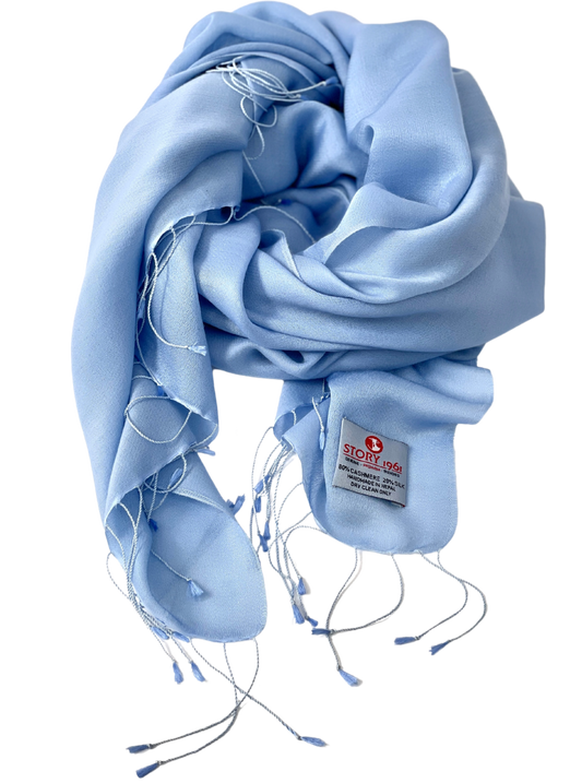 Waterpashmina Scarf Light Blue