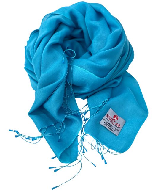 Waterpashmina Scarf Dark Turquoise