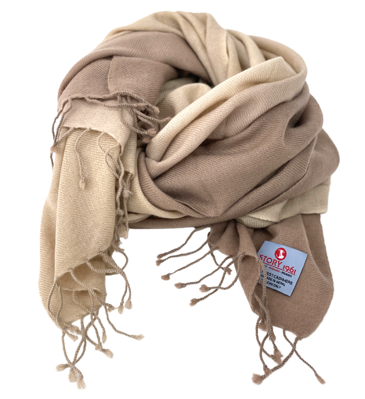 Stole Scarf Taupe meets Light Taupe