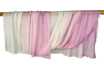Shamina 100% finest Baby Cashmere Rose / Baby Rose / White