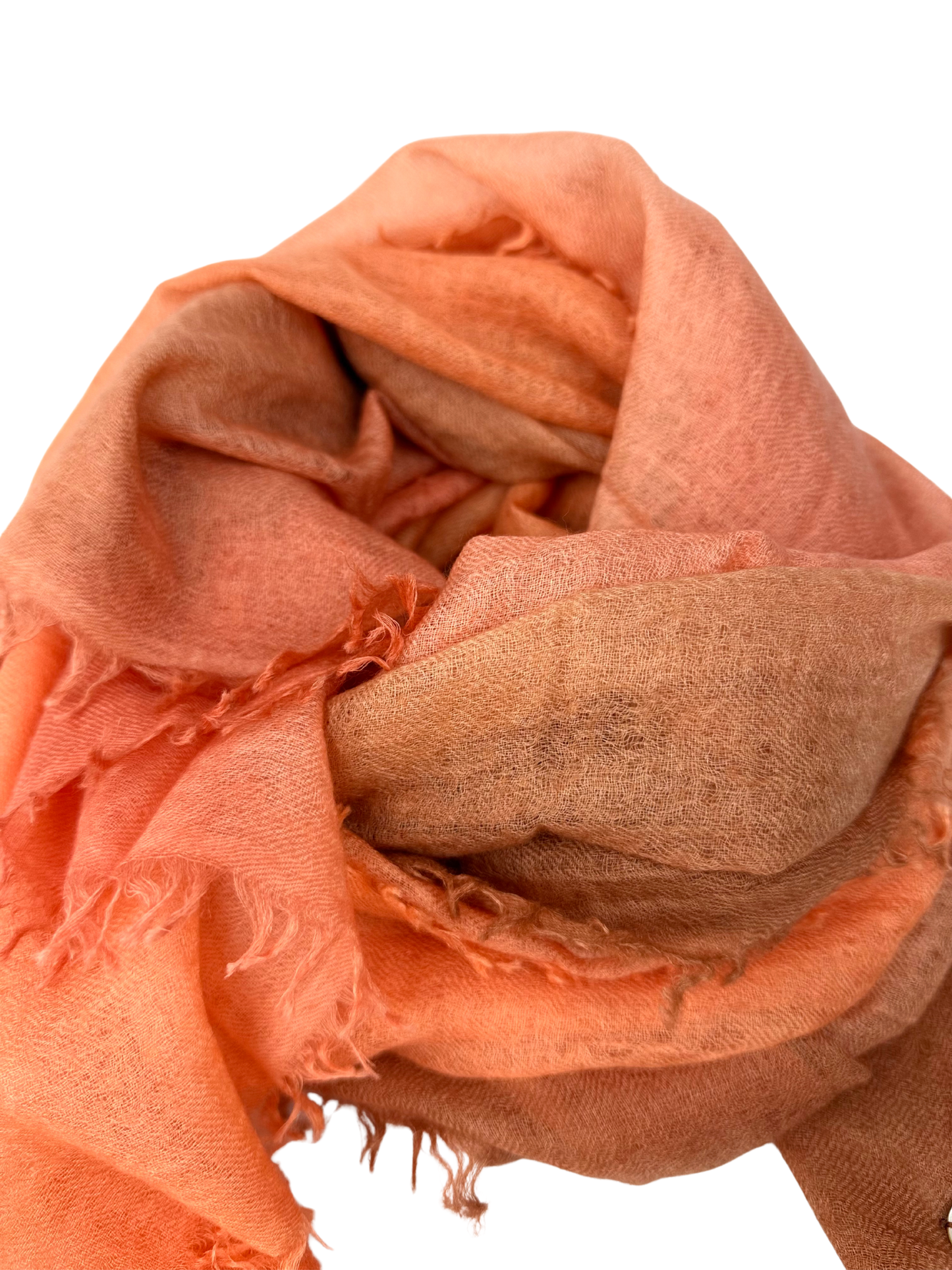 Shamina 100% finest Baby Cashmere Burned Orange / Orange / Apricot