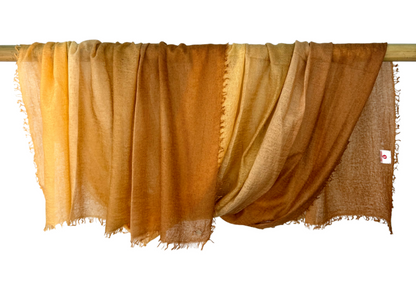 Shamina 100% finest Baby Cashmere Brown/ Orange / Mandarin