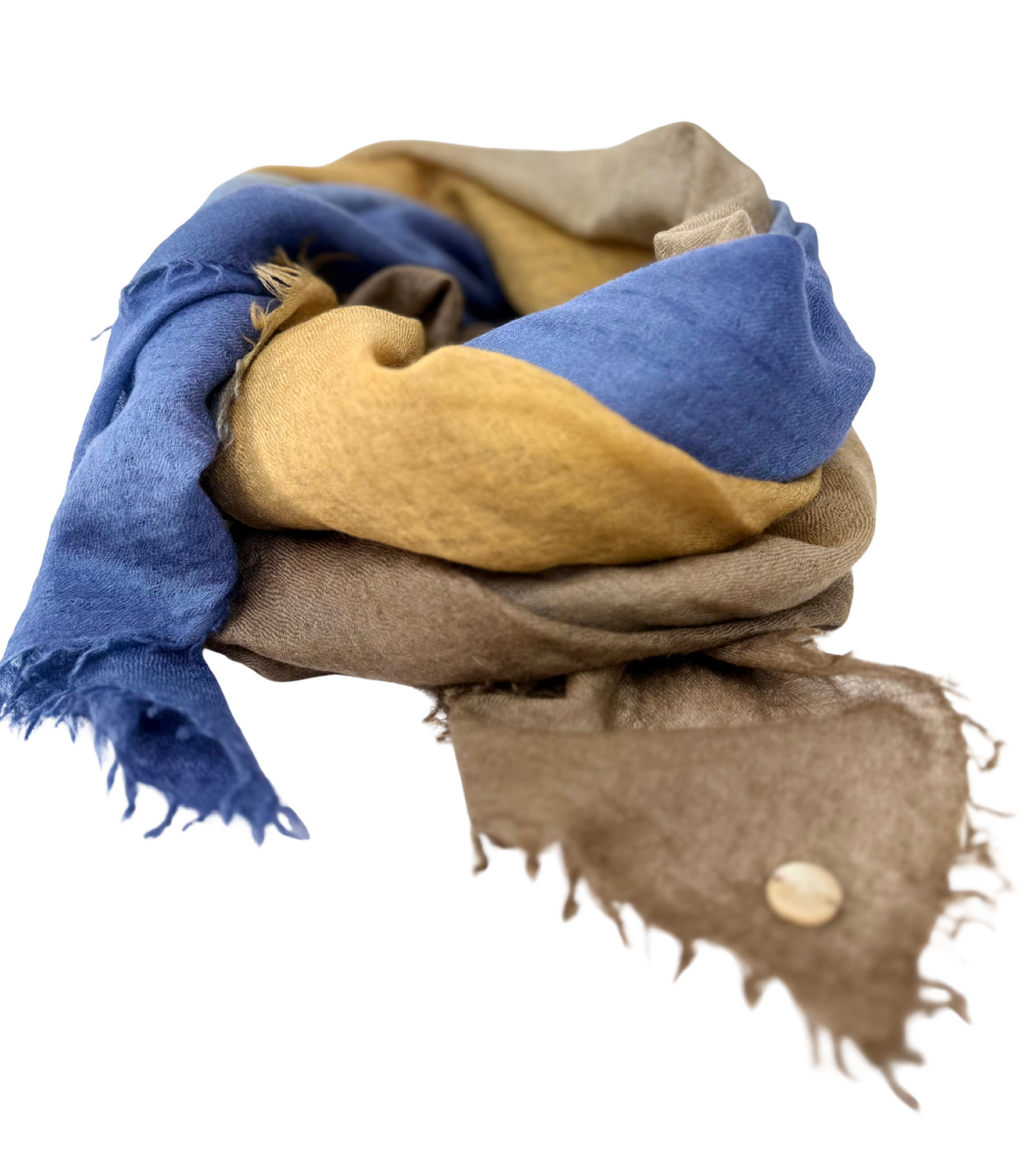 Shamina 100% finest Baby Cashmere Brown / Tabac / Blue