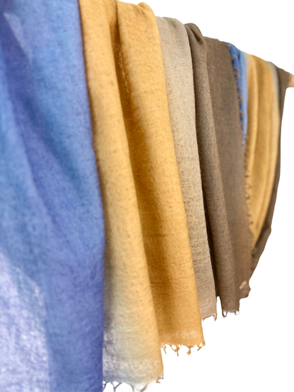 Shamina 100% finest Baby Cashmere Brown / Tabac / Blue