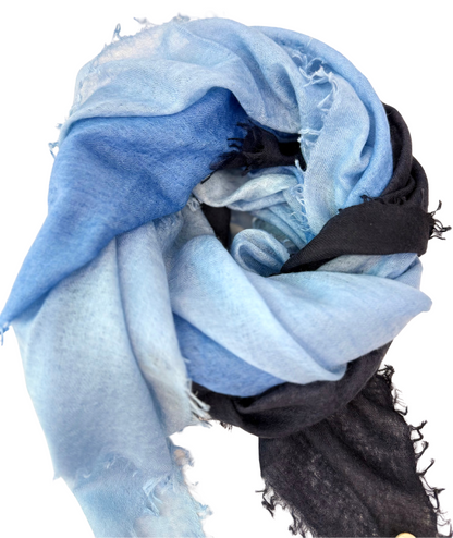 Shamina 100% finest Baby Cashmere Navy Blue / Blue / Light Blue
