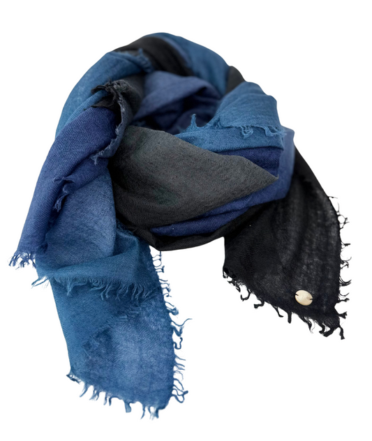 Shamina 100% finest Baby Cashmere Black / Navy Blue / Blue