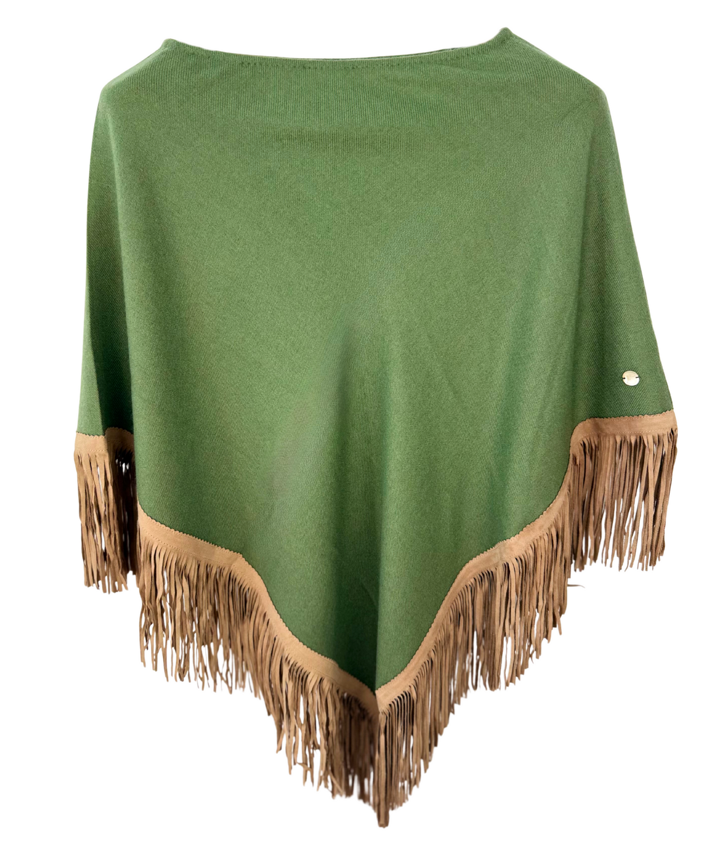 Classic Poncho Dark Green