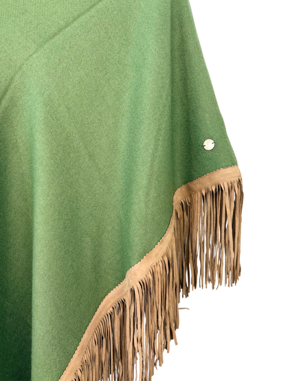 Classic Poncho Dark Green