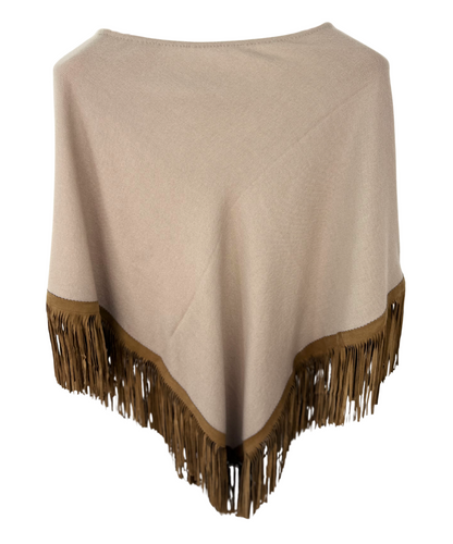 Classic Poncho Taupe
