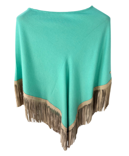 Classic Poncho Aqua
