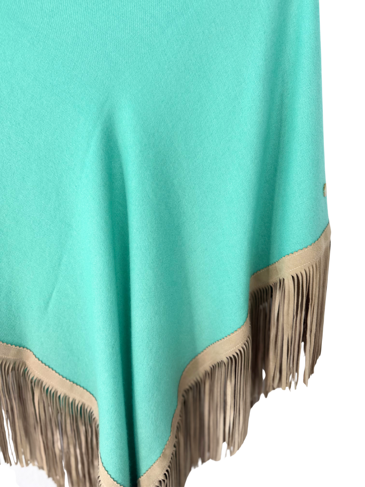 Classic Poncho Aqua