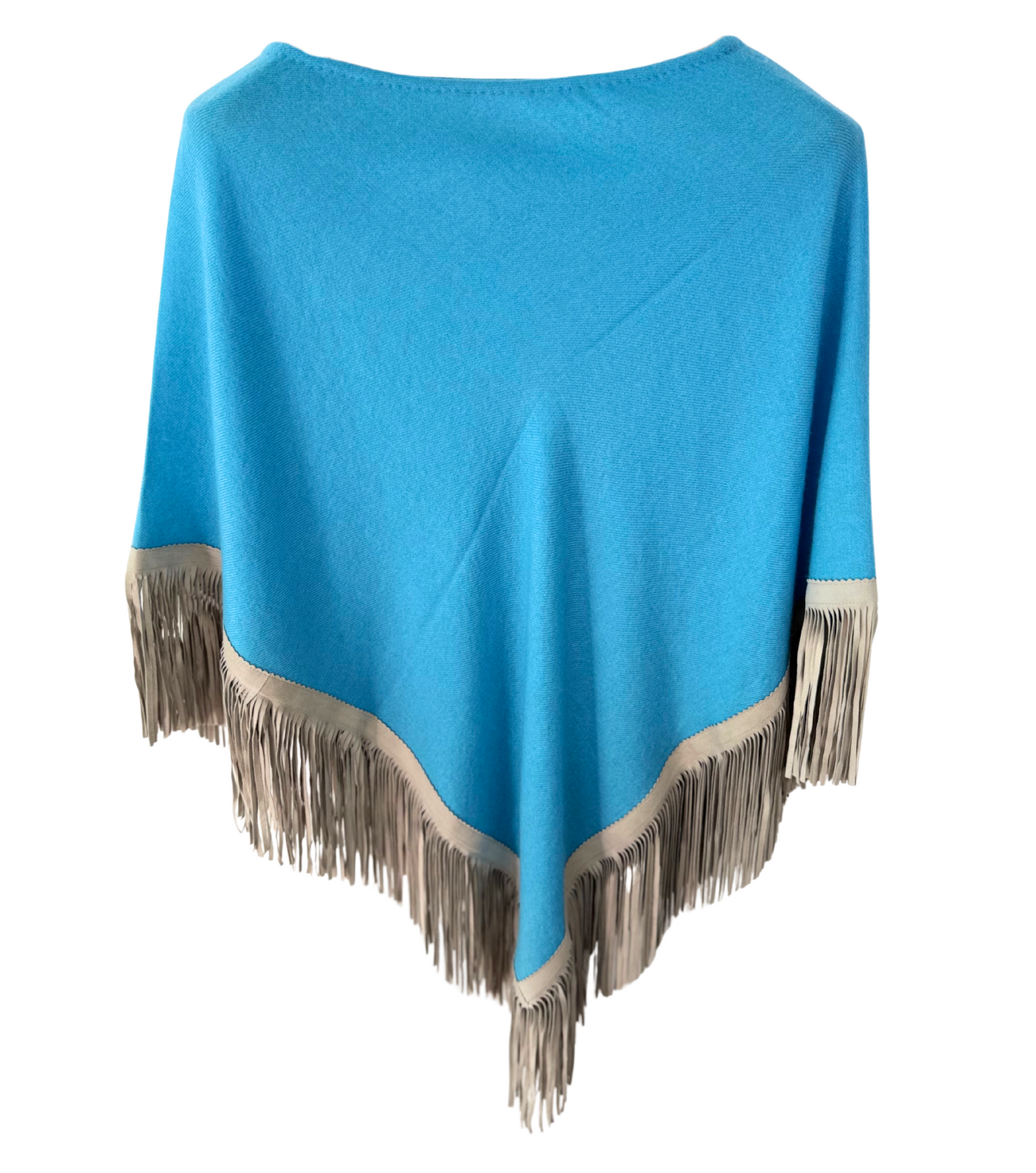 Classic Poncho Turquoise