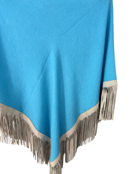 Classic Poncho Turquoise