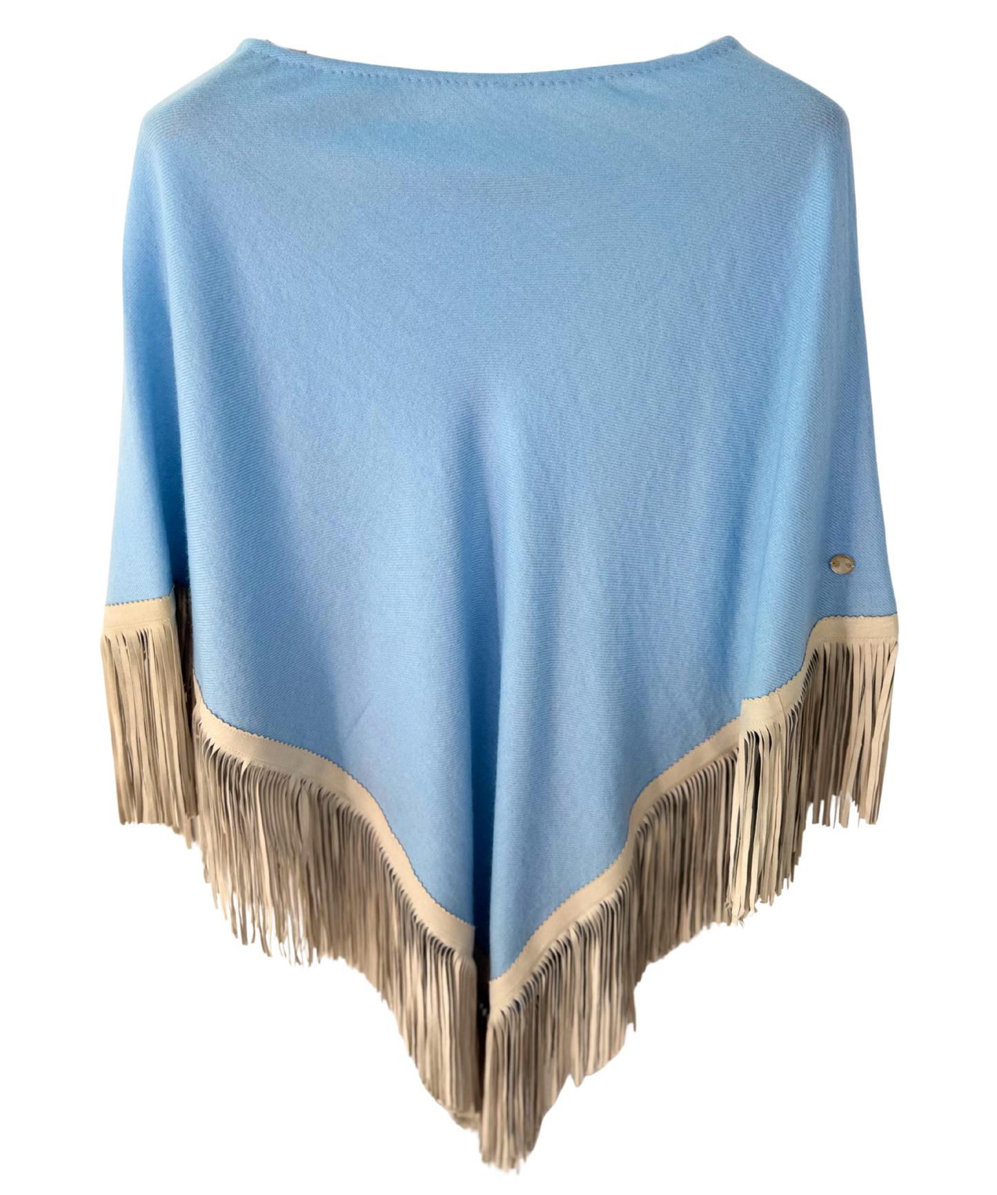 Classic Poncho Light Blue