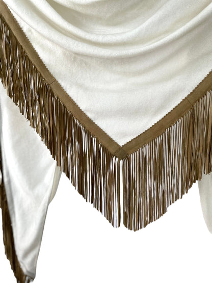 Open Poncho White