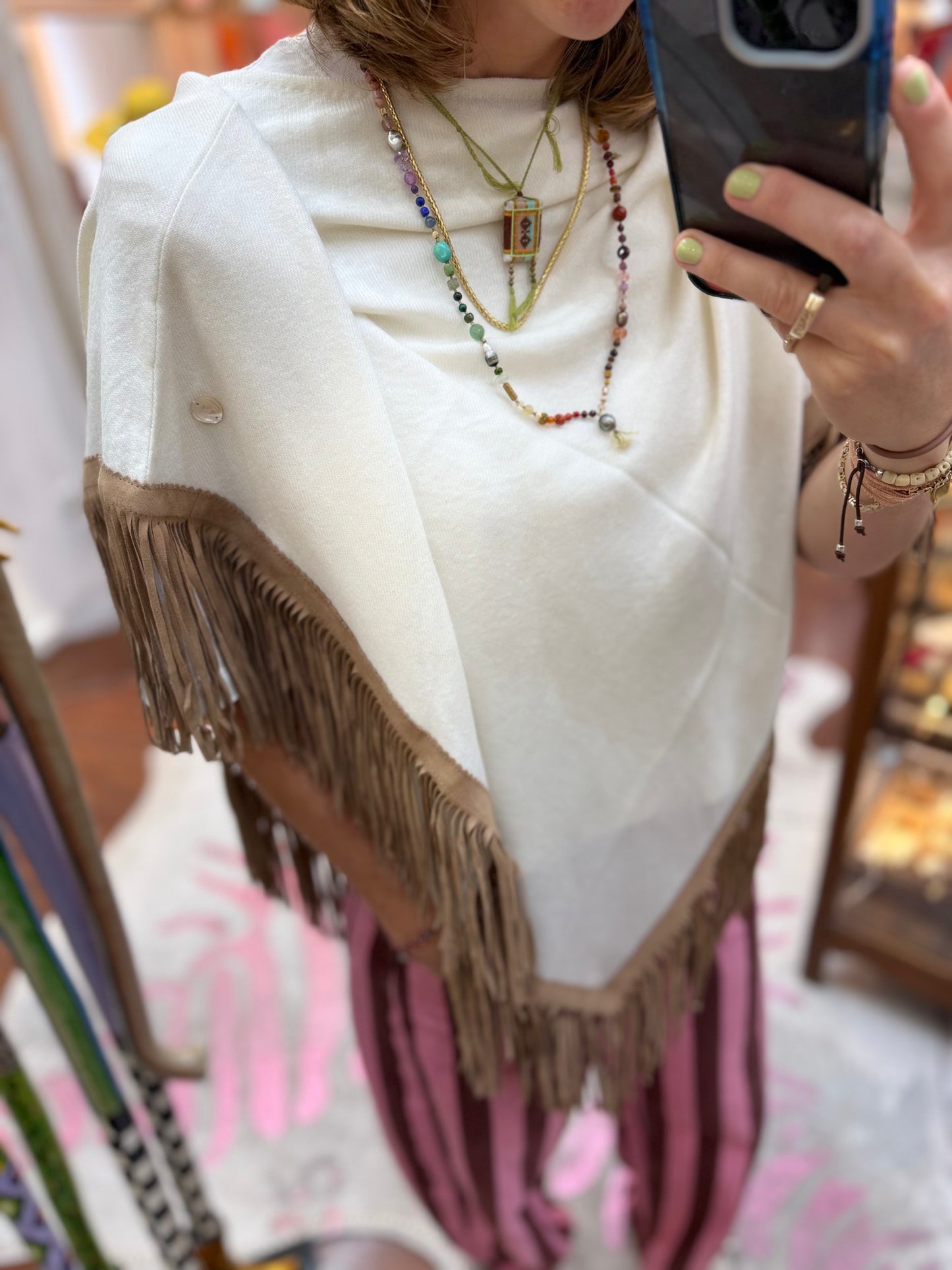Classic Poncho White