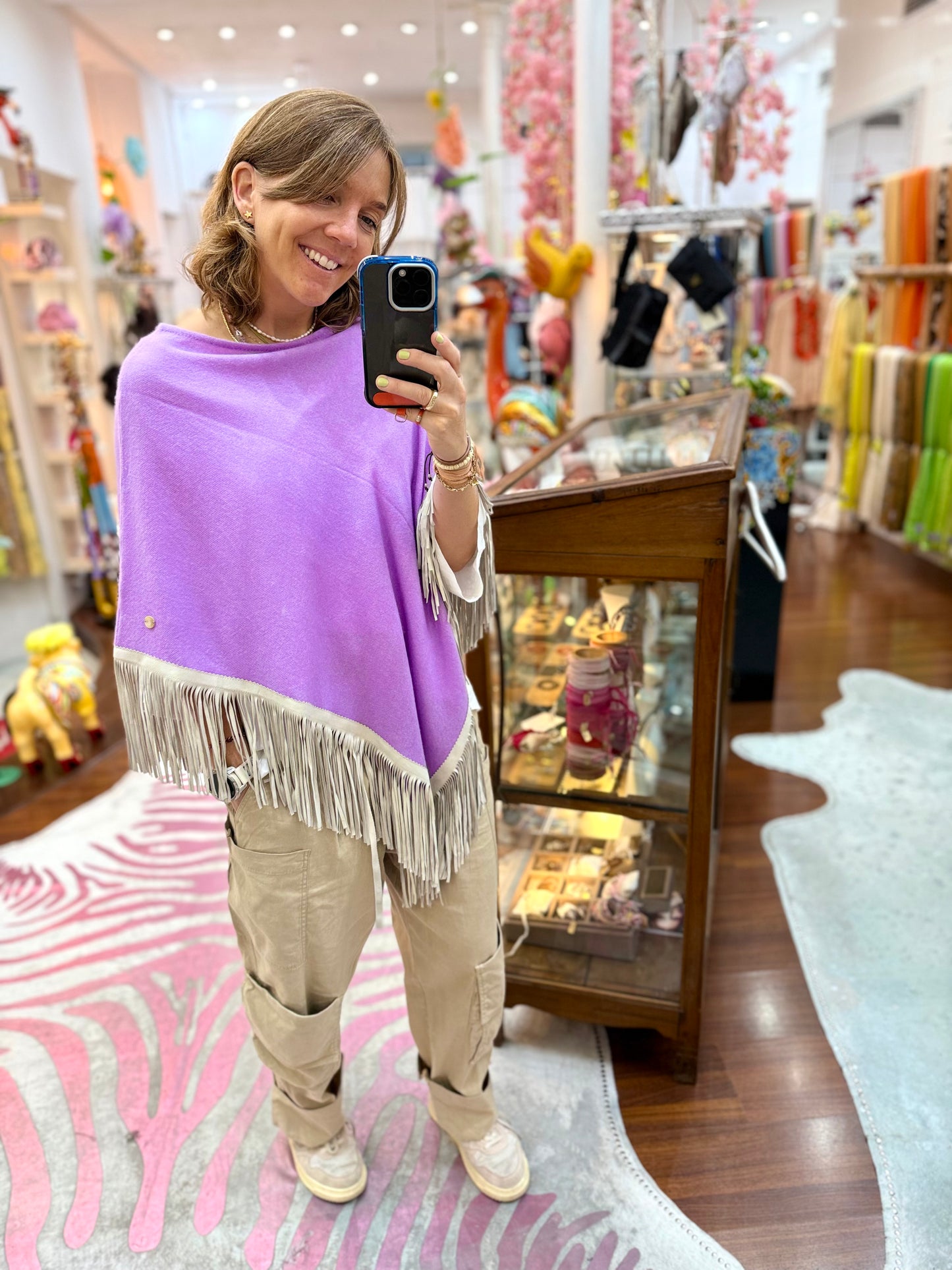 Classic Poncho Purple