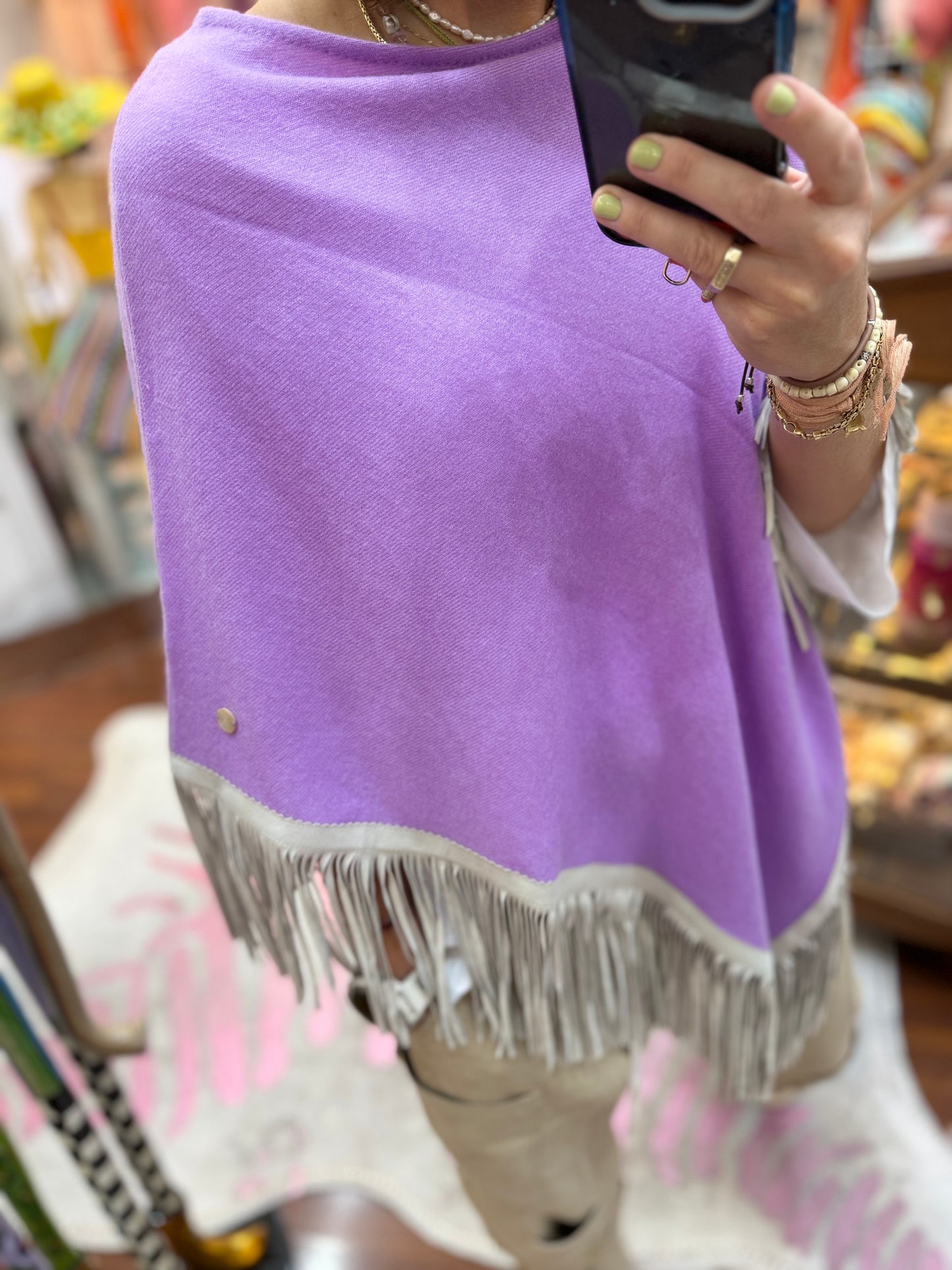 Classic Poncho Purple