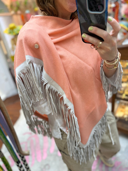 Classic Poncho Apricot