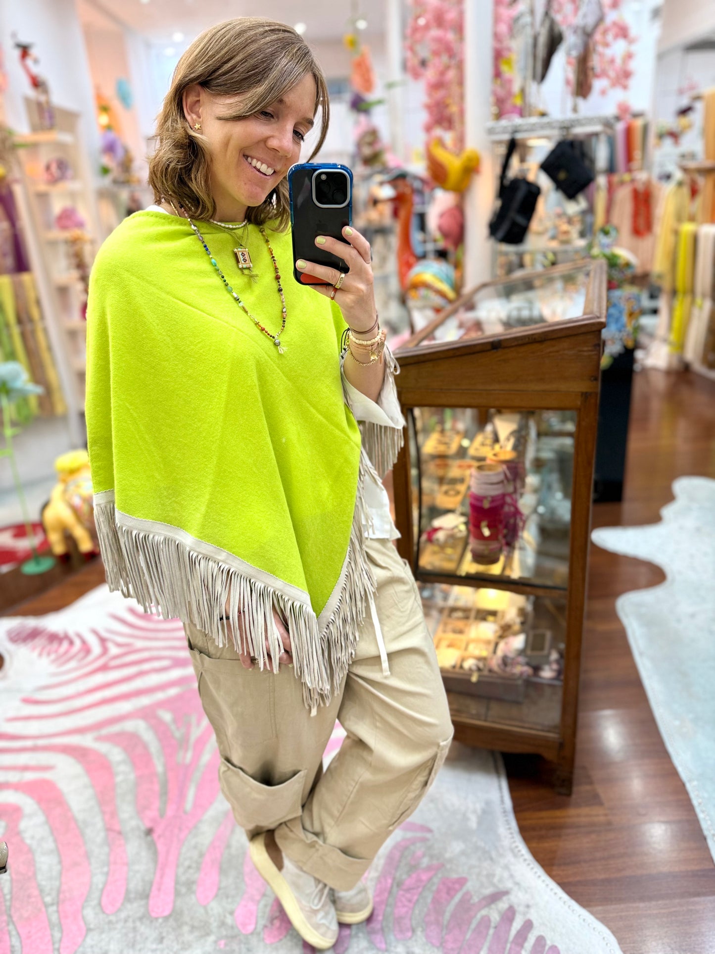 Classic Poncho Lime