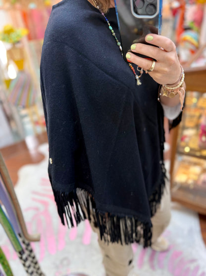 Classic Poncho Black