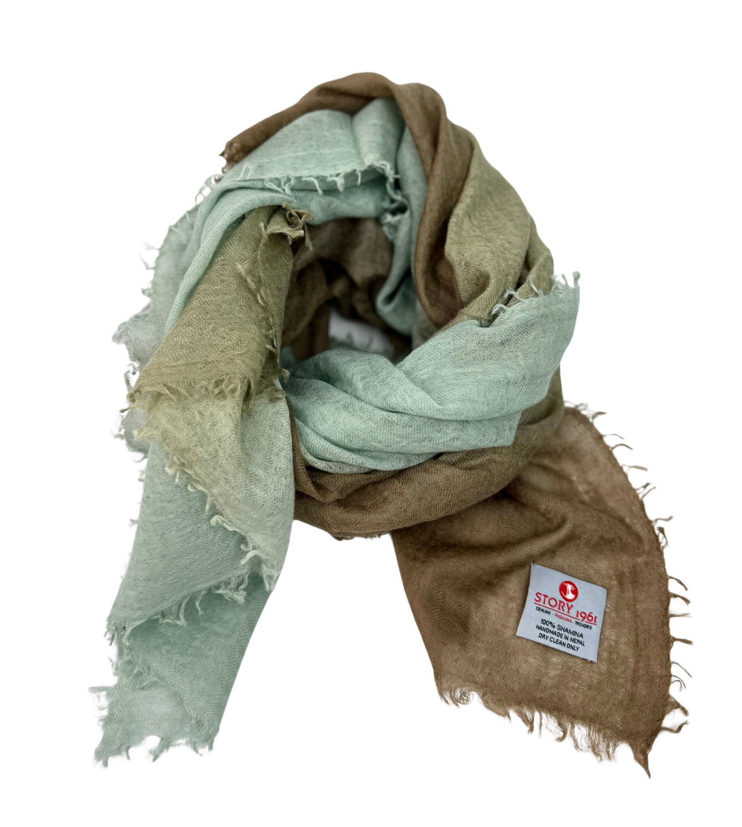 Shamina Brown / Taupe / Mint Green