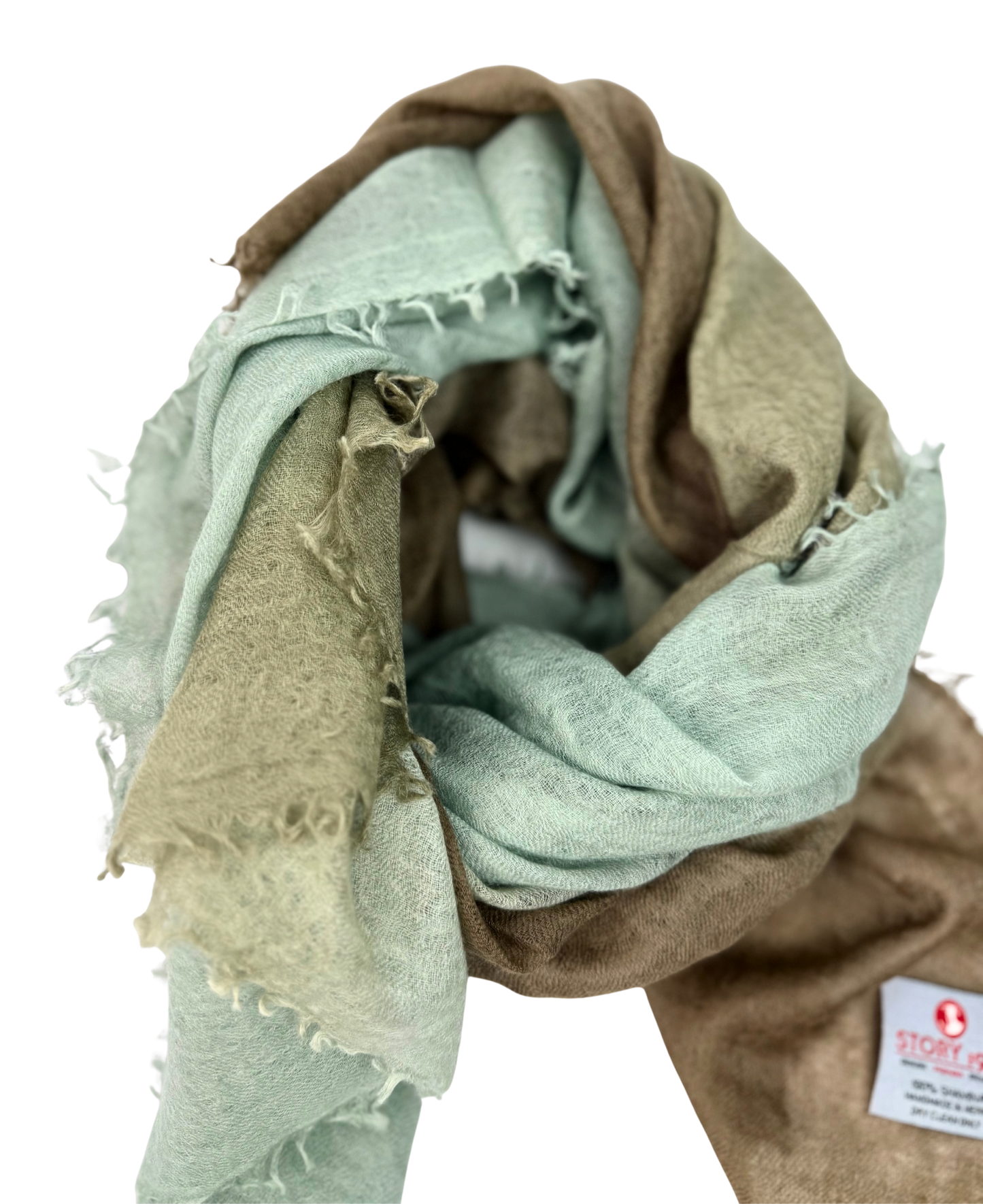 Shamina Brown / Taupe / Mint Green