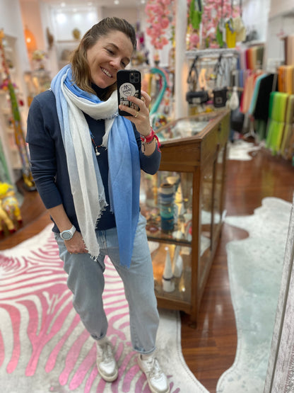 Shamina Ocean Blue / Baby Blue / White