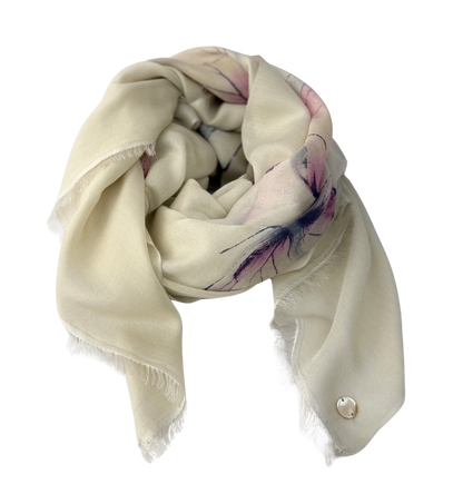 Waterpashmina Scarf Butterfly Pink