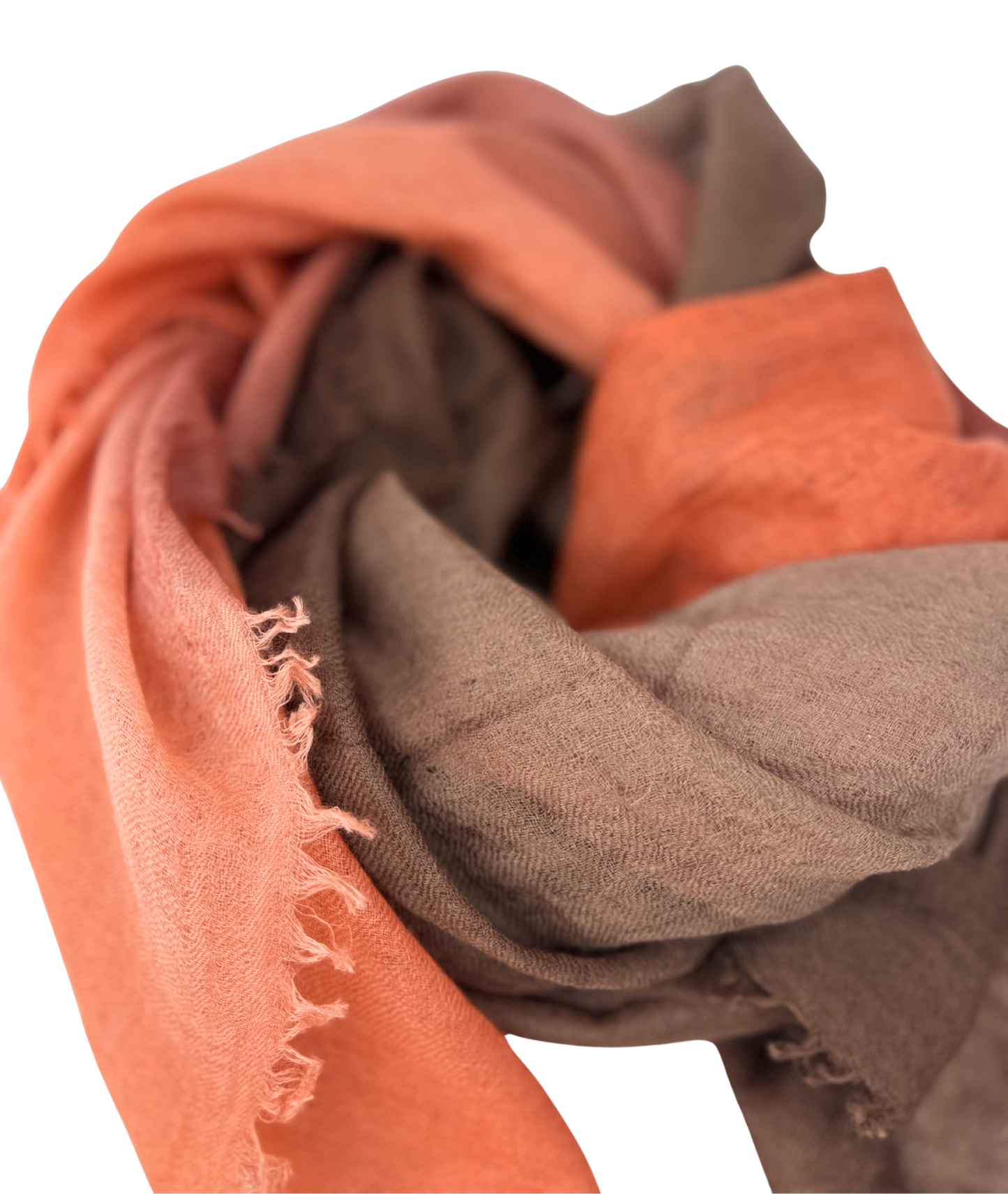 Shamina 100% finest Baby Cashmere Brown / Red / Orange