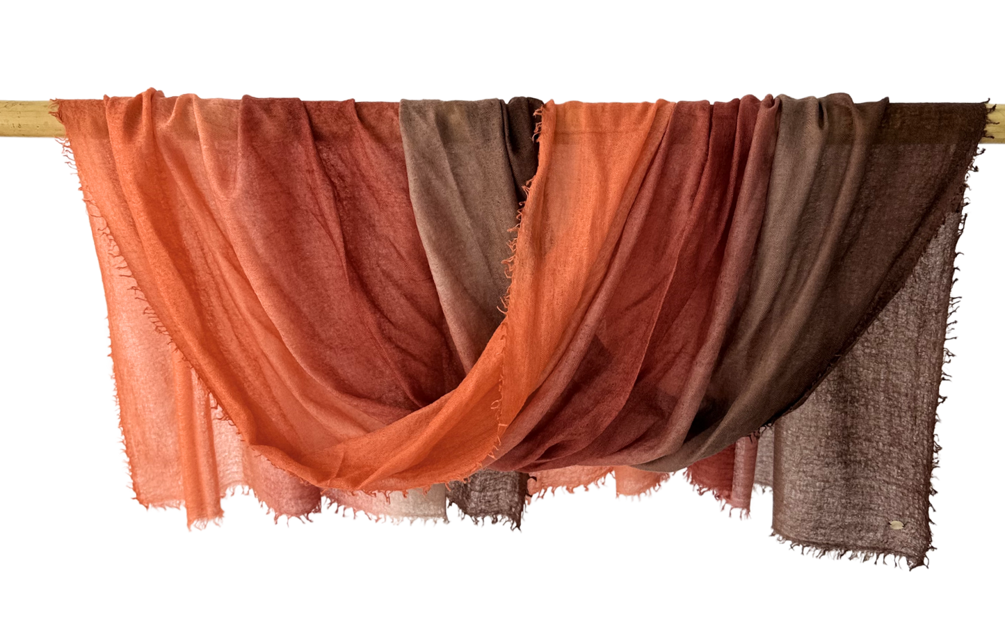 Shamina 100% finest Baby Cashmere Brown / Red / Orange