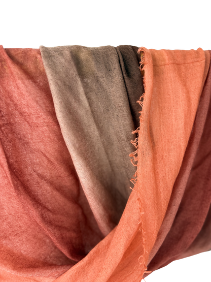Shamina 100% finest Baby Cashmere Brown / Red / Orange