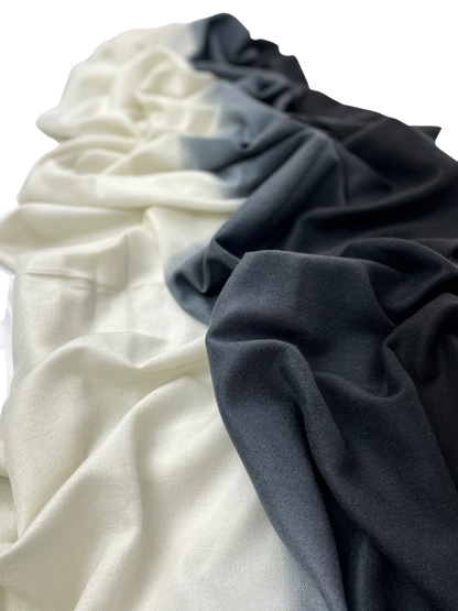 Genuine Scarf Black meets White