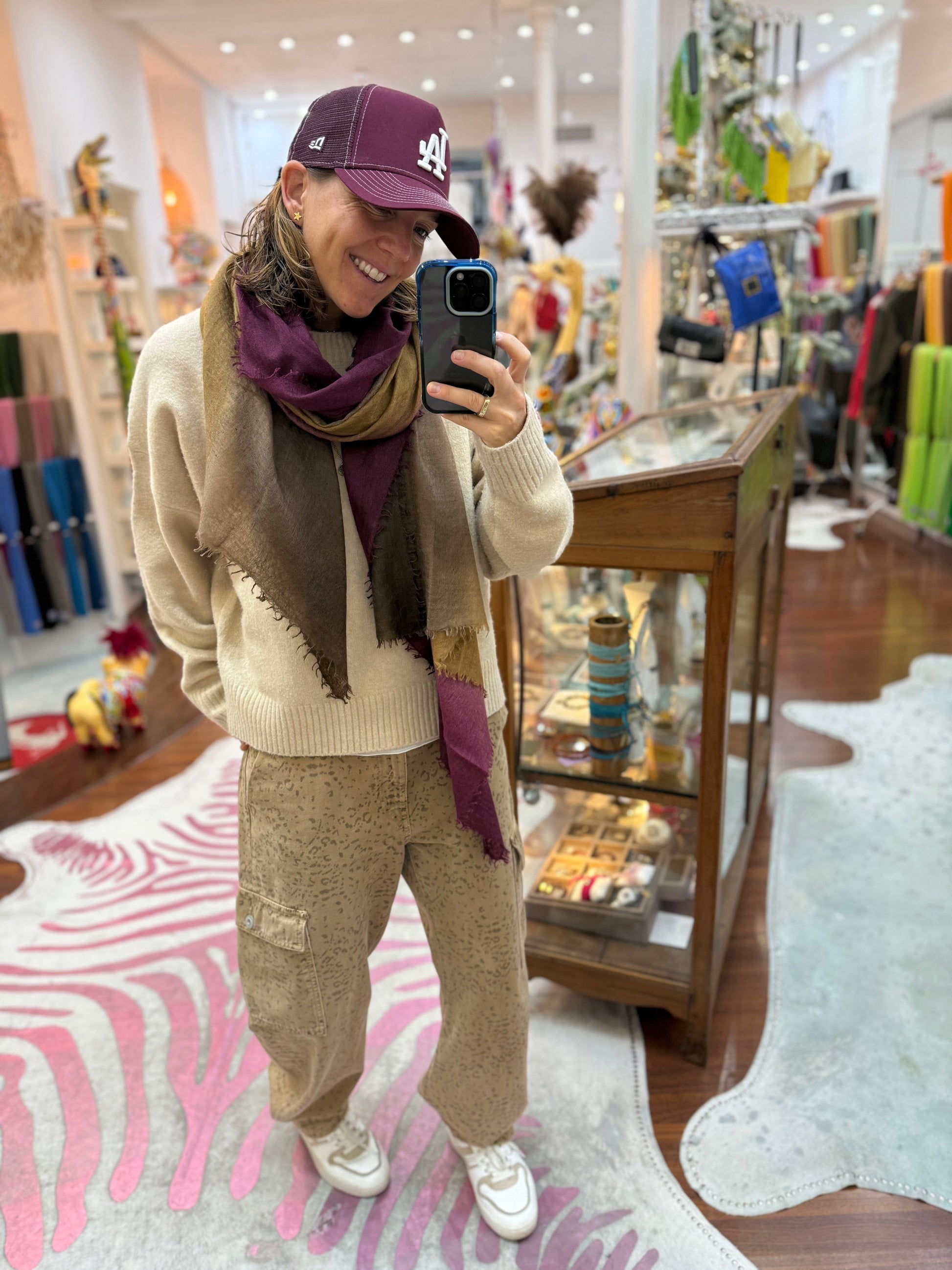 Shamina  Brown / Mustard / Red Wine My Store