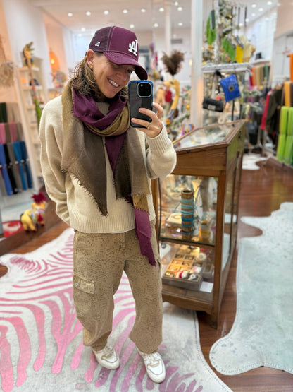 Shamina  Brown / Mustard / Red Wine My Store