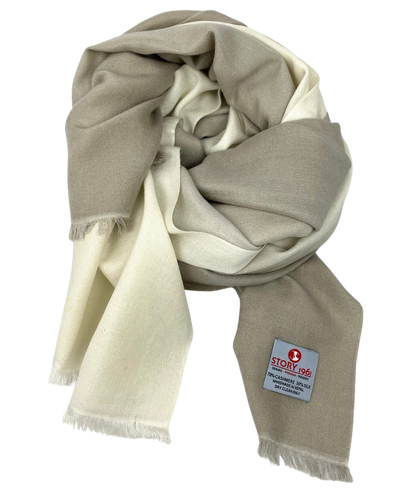 Genuine Scarf Light Grey meets White