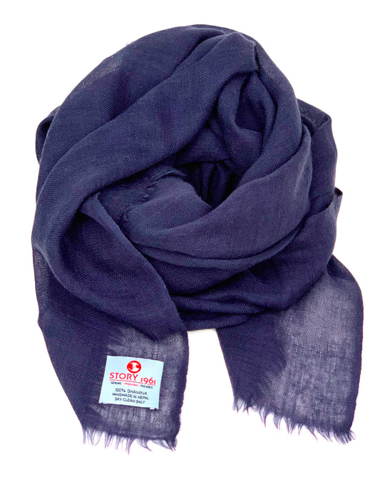 Shamina Scarf Navy Blue