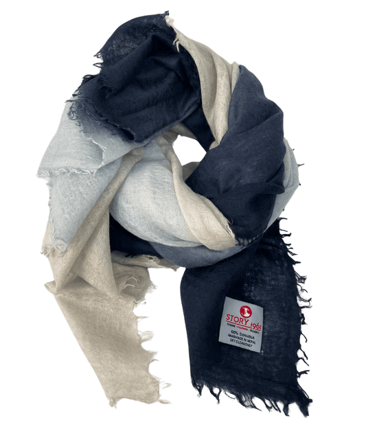 Shamina  Navy Blue/ Light Blue/ Grey
