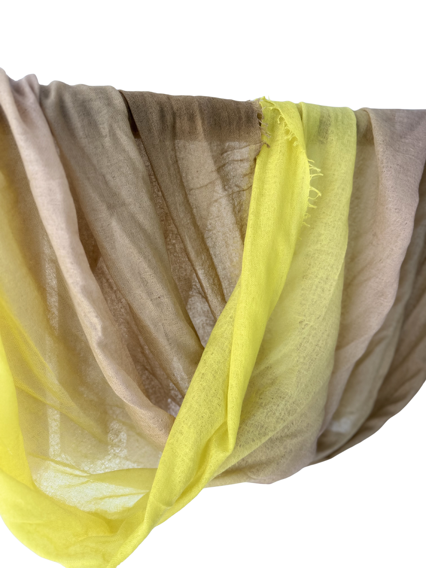 Shamina 100% finest Baby Cashmere  Yellow / Camel / Mocca