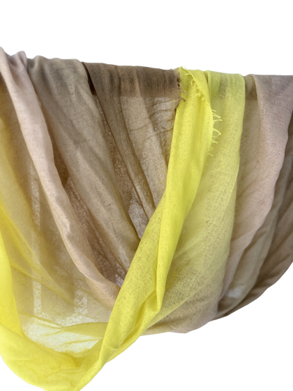 Shamina 100% finest Baby Cashmere  Yellow / Camel / Mocca