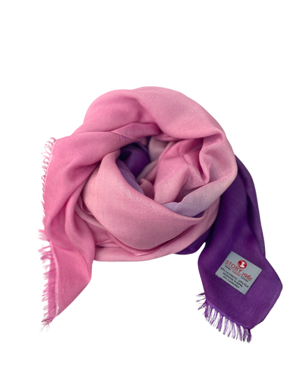 Waterpashmina Scarf Purple meets Rose