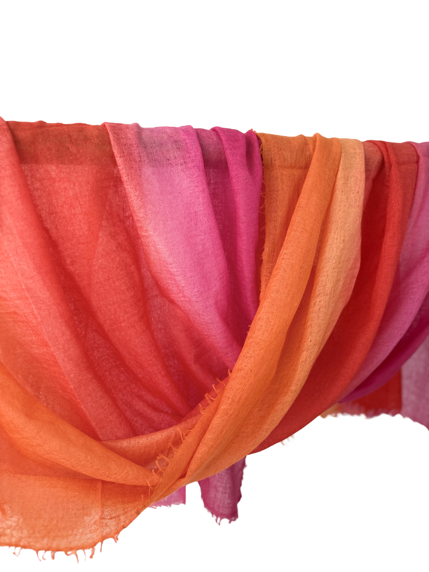 Shamina 100% finest Baby Cashmere Pink / Red / Orange