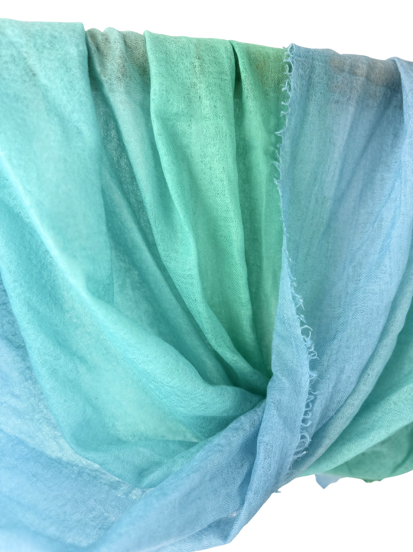 Shamina 100% finest Baby Cashmere Aqua / Green / Blue