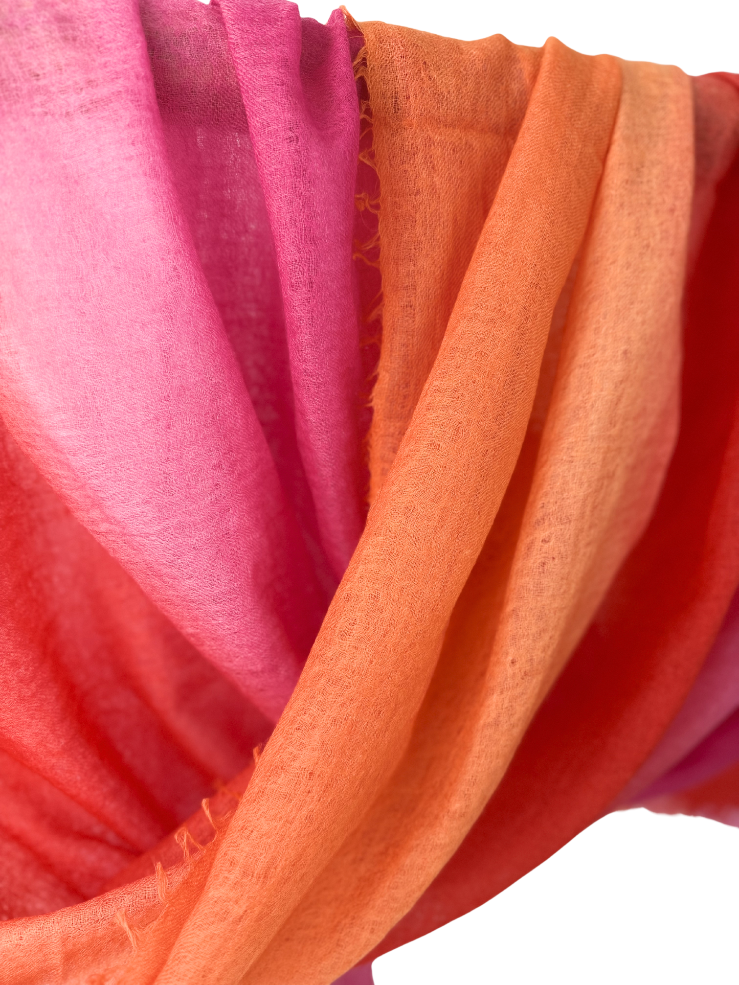 Shamina 100% finest Baby Cashmere Pink / Red / Orange