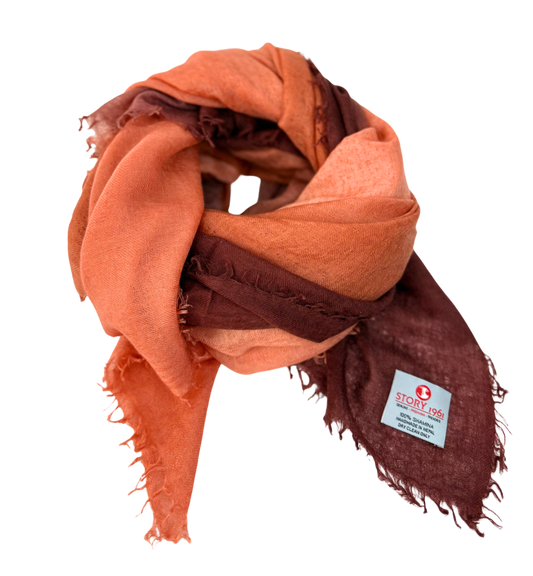 Shamina  Red/ Burned Orange/Apricot