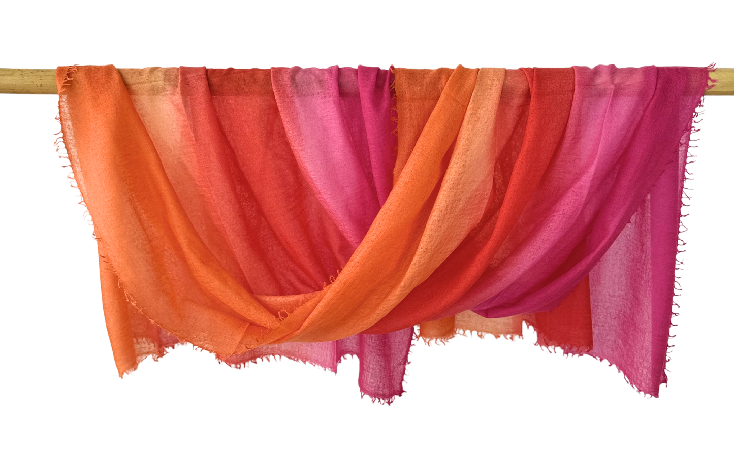Shamina 100% finest Baby Cashmere Pink / Red / Orange