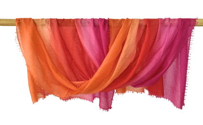 Shamina 100% finest Baby Cashmere Pink / Red / Orange