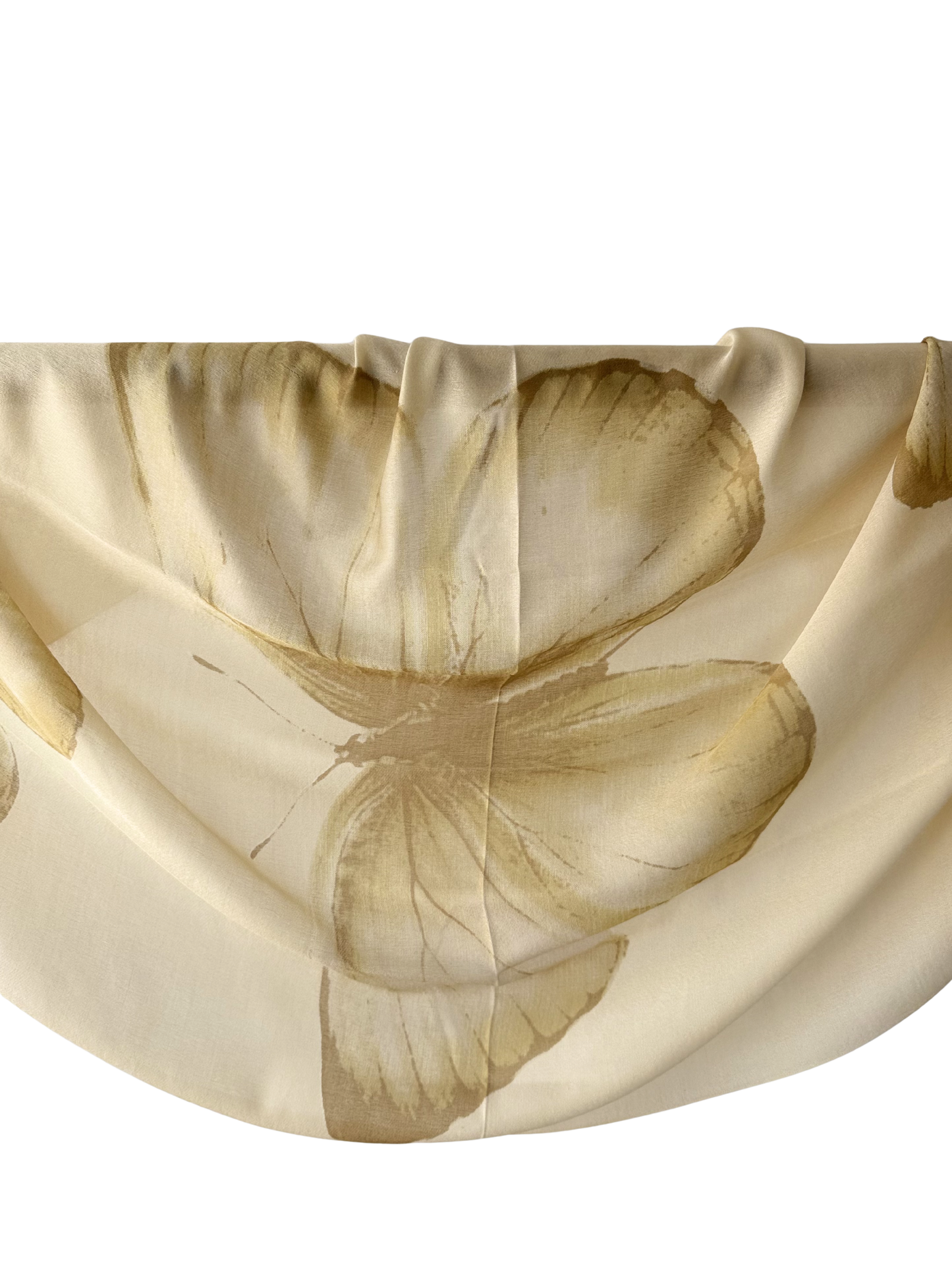 Waterpashmina Scarf Butterfly Beige
